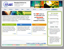 Tablet Screenshot of managingsolutionsinc.com
